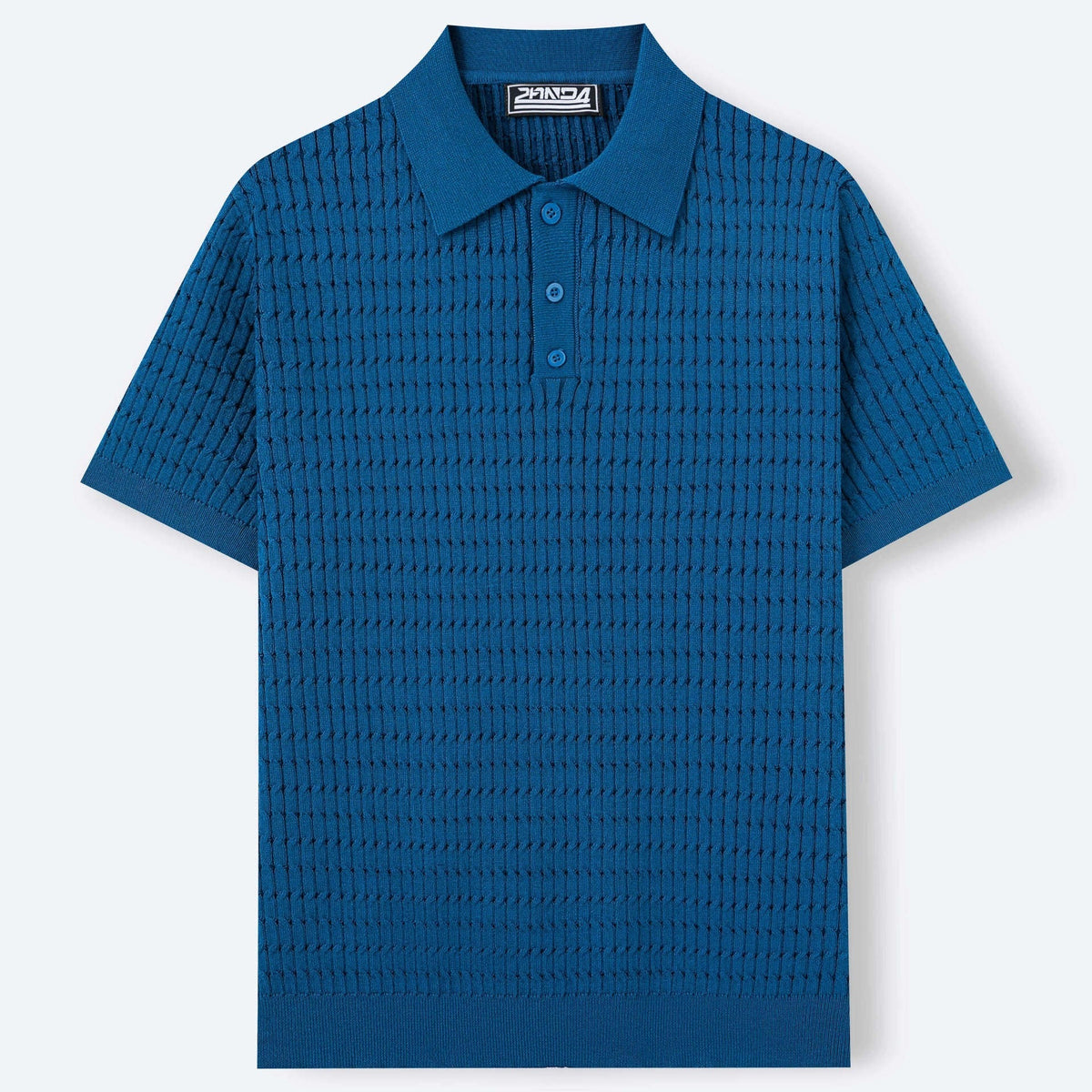 Ian knit polo - Blue
