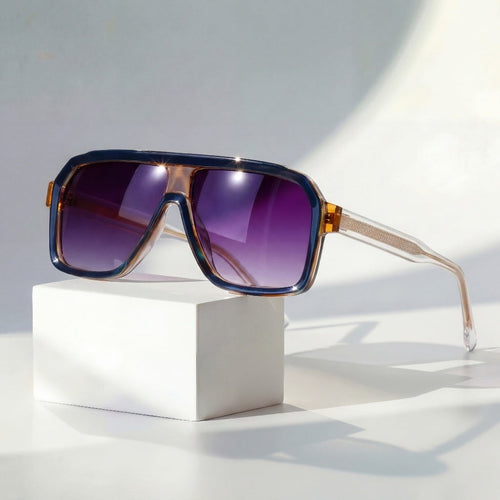 Jack oversized square sunglasses - Purple
