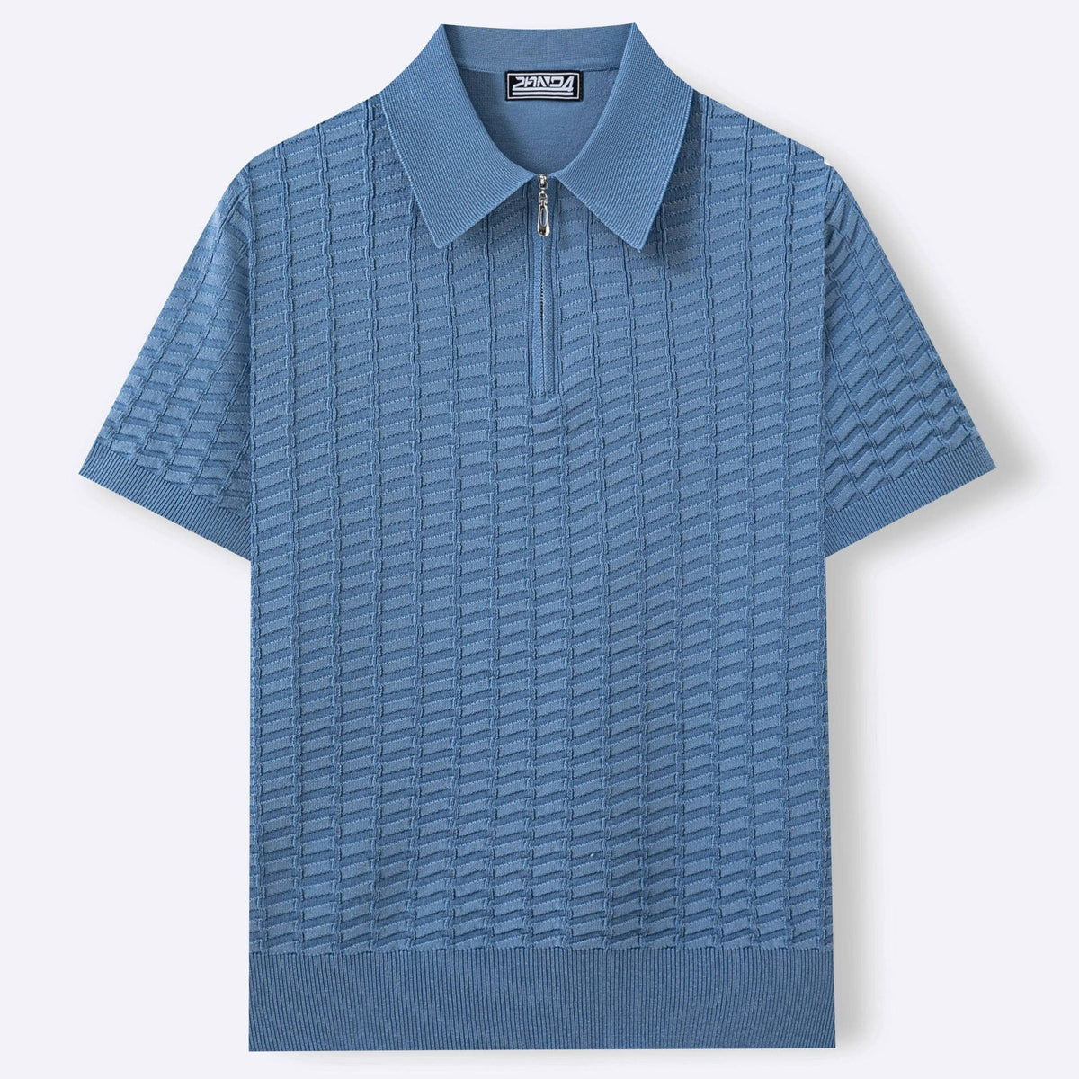 Jackson waffle knit polo - Blue