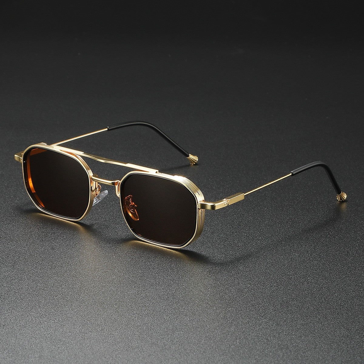 James aviator sunglasses - Brown