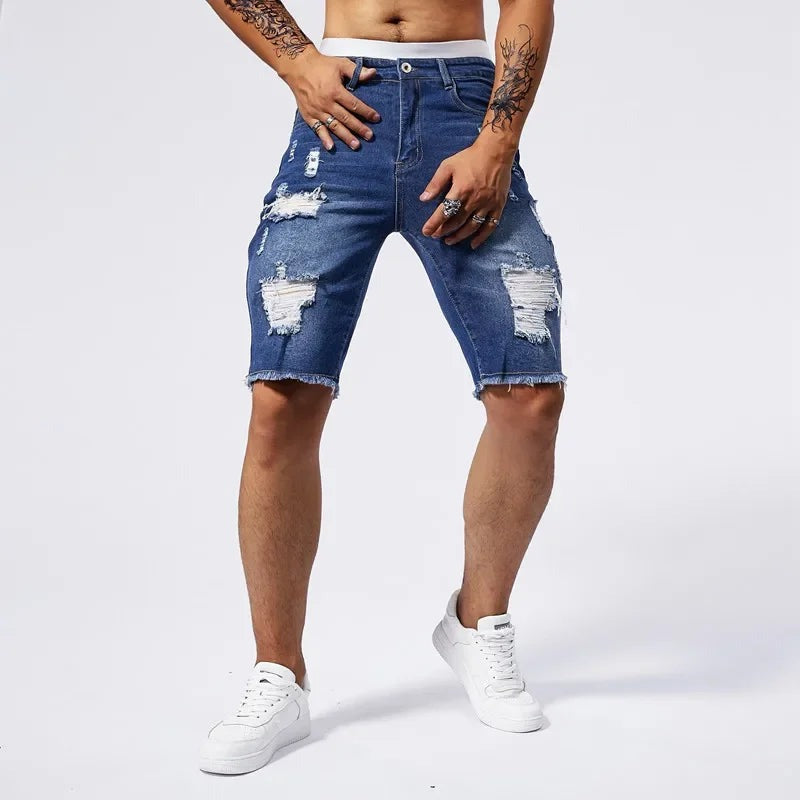 James denim shorts - Black