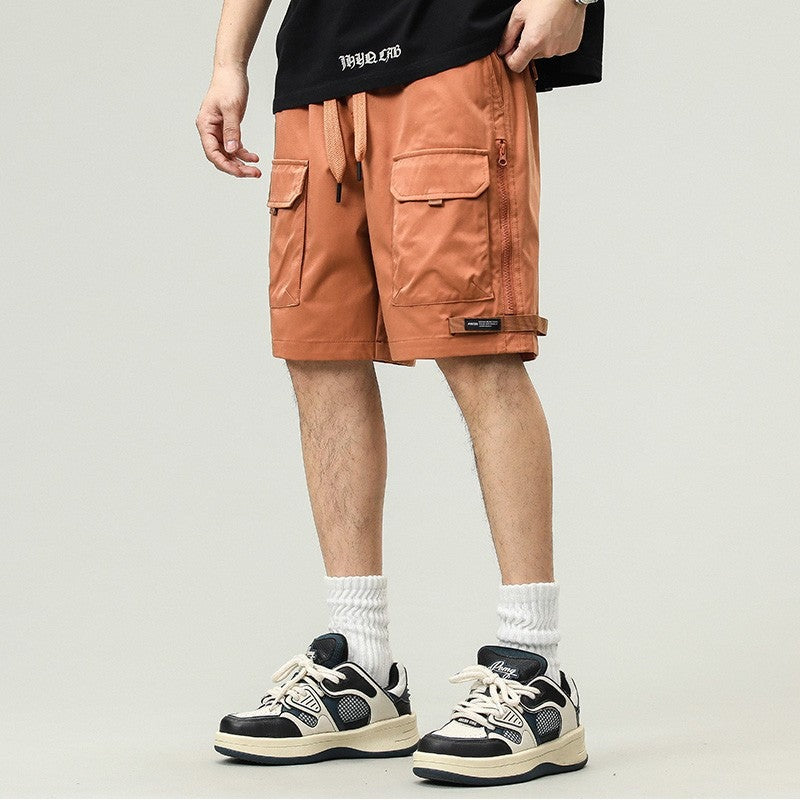 James cargo shorts orange