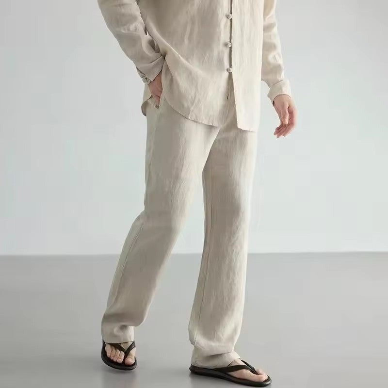 James linen pants - Beige
