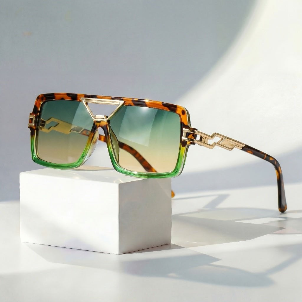 James square sunglasses - Green