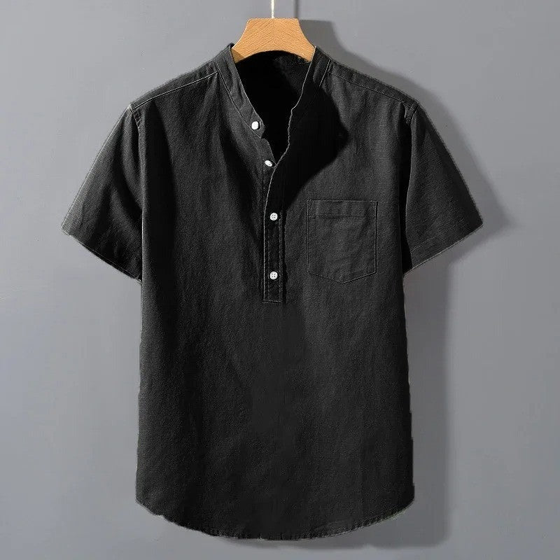 Jonah linen shirt - detail