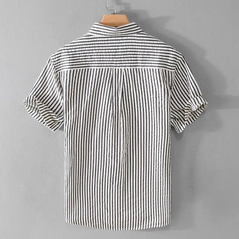 Jonah striped cotton shirt - detail