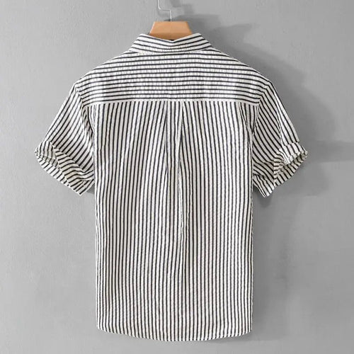 Jonah striped cotton shirt - detail
