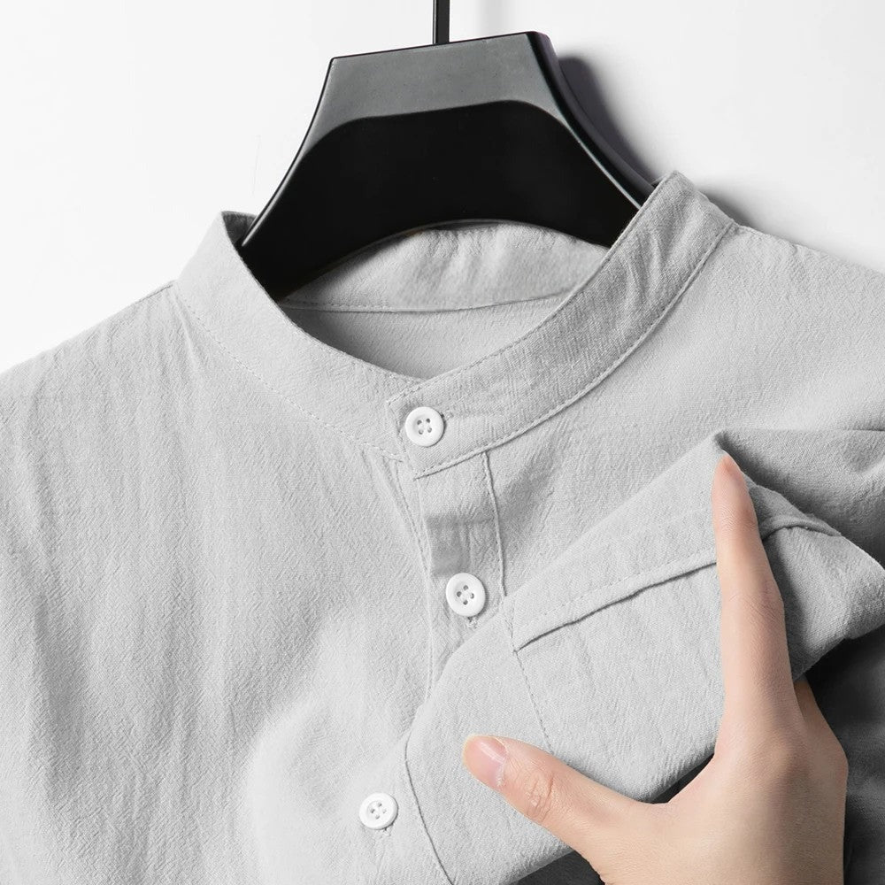 Jonah linen shirt - Gray
