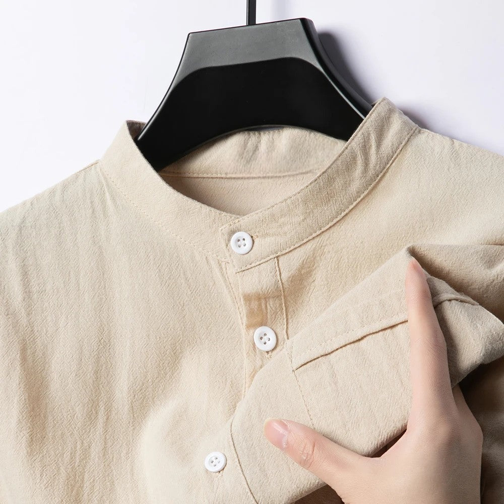 Jonah linen shirt - Khaki