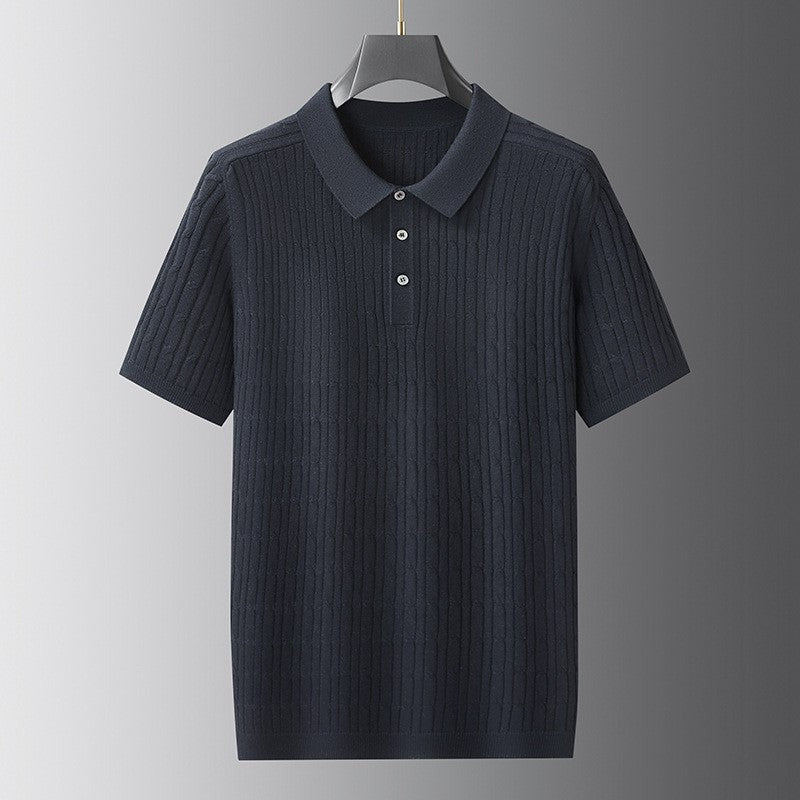Jonah knit polo - Navy