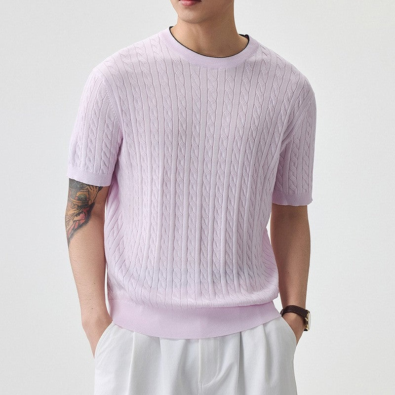 Jonah knit shirt - Purple