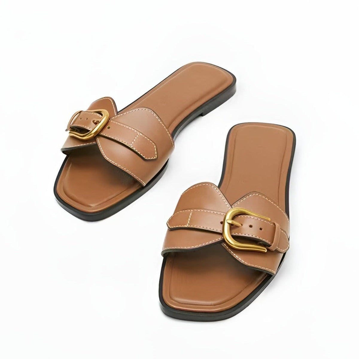 Juliet mule sandals - Brown
