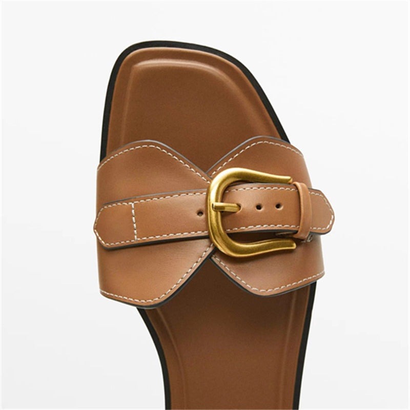 Juliet mule sandals - buckle detail