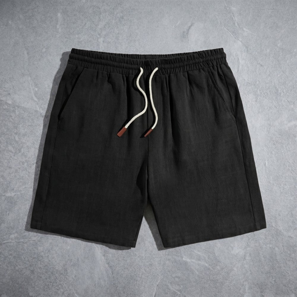 Kai linen shorts - Black