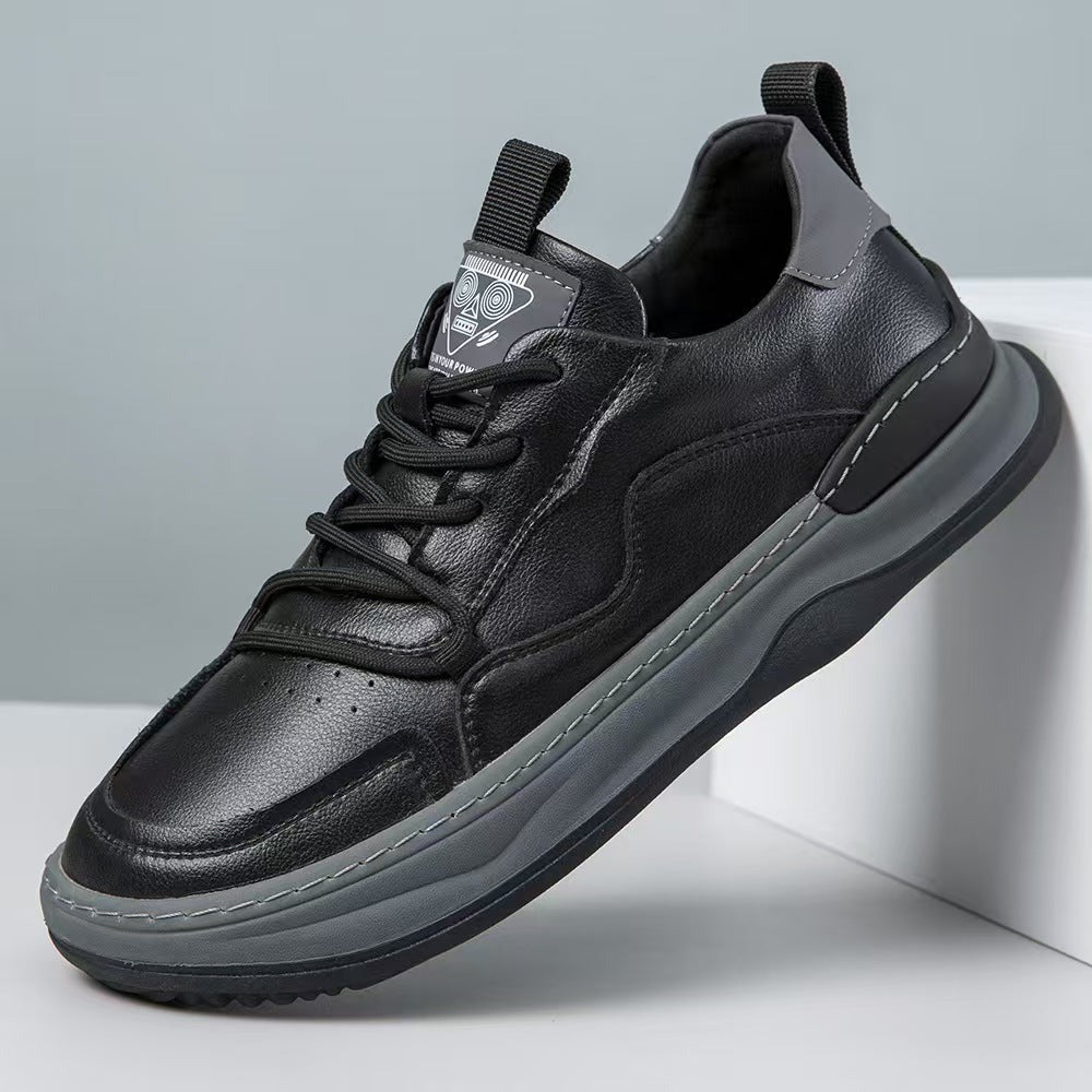 Kai leather casual sneakers - Black