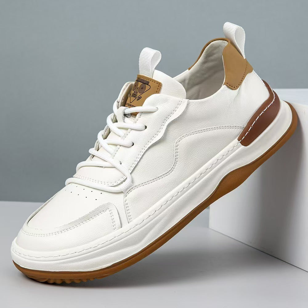 Kai leather casual sneakers - White