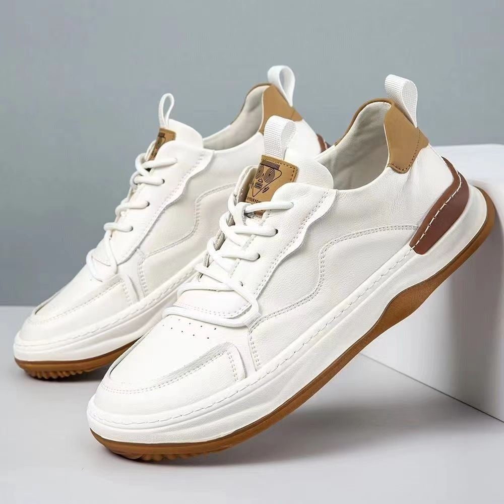 Kai leather casual sneakers - White