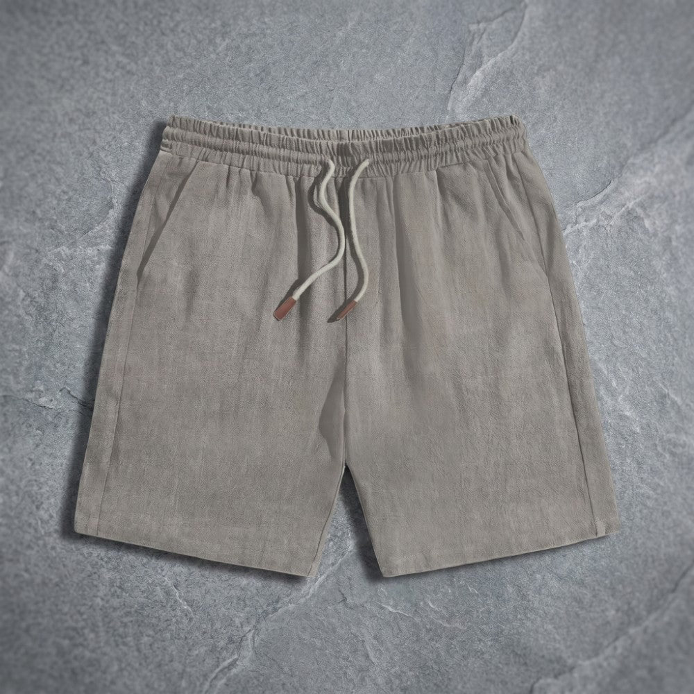 Kai linen shorts - Gray