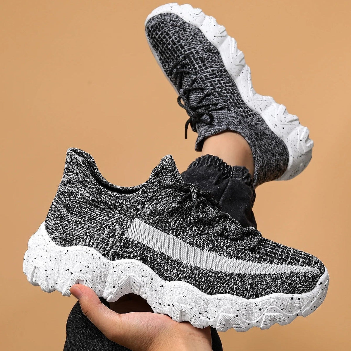 Kai knit sneakers - Gray