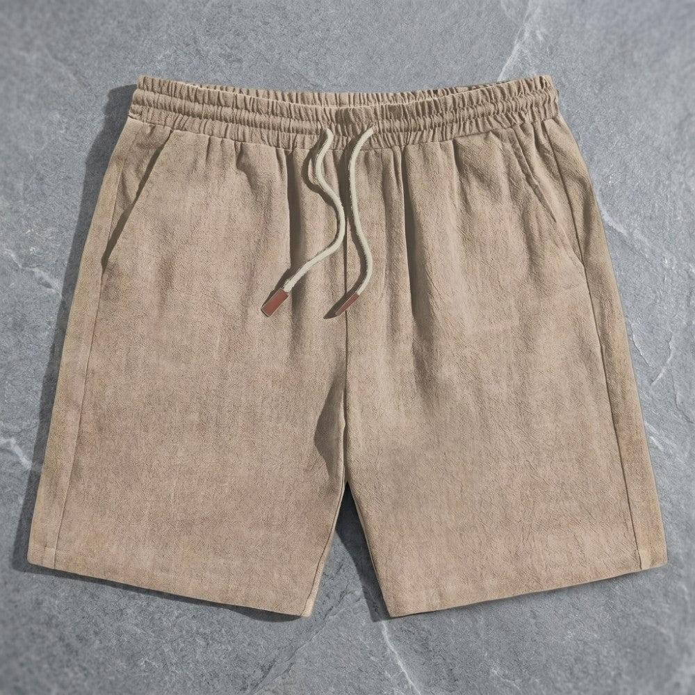 Kai linen shorts - Khaki