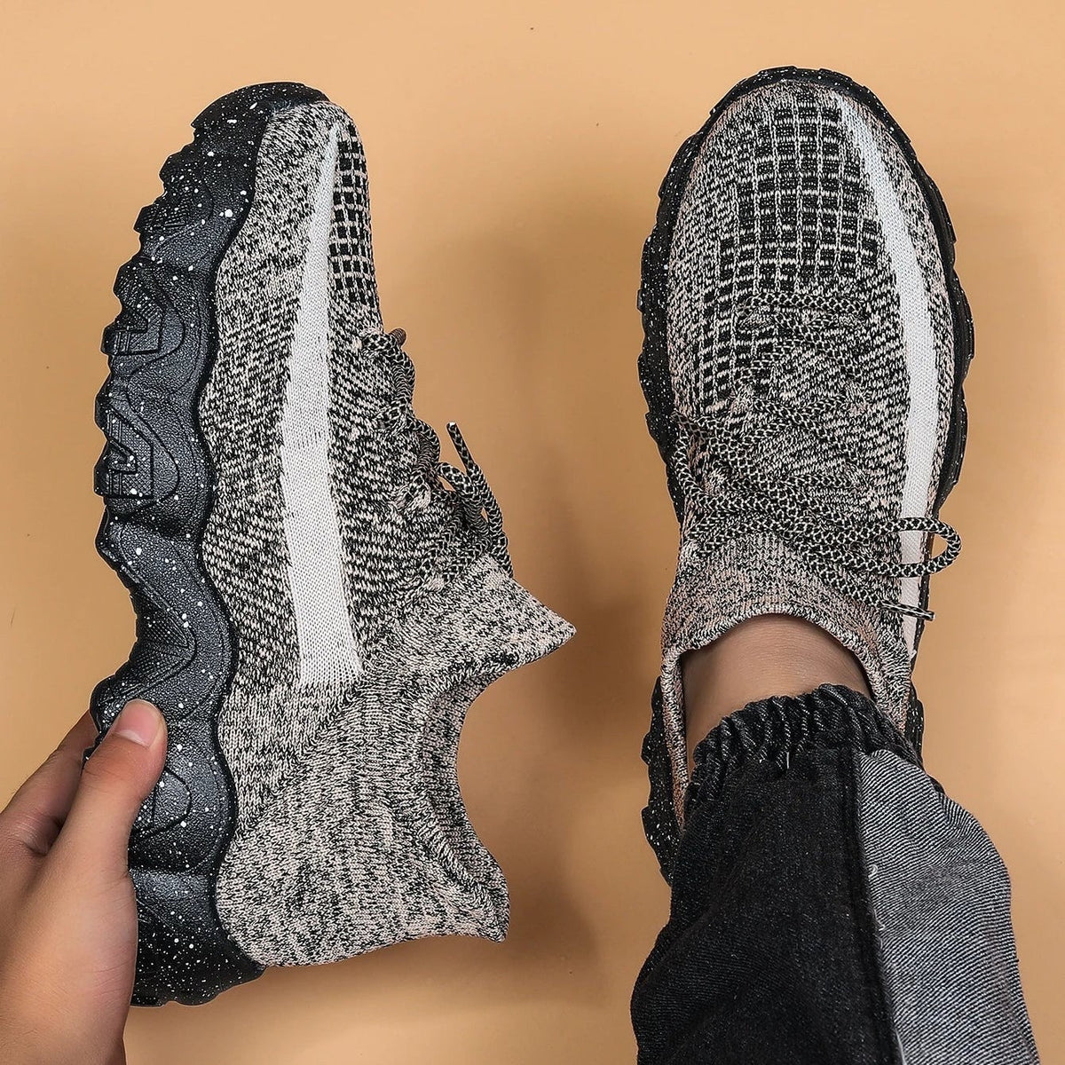 Kai knit sneakers - Khaki