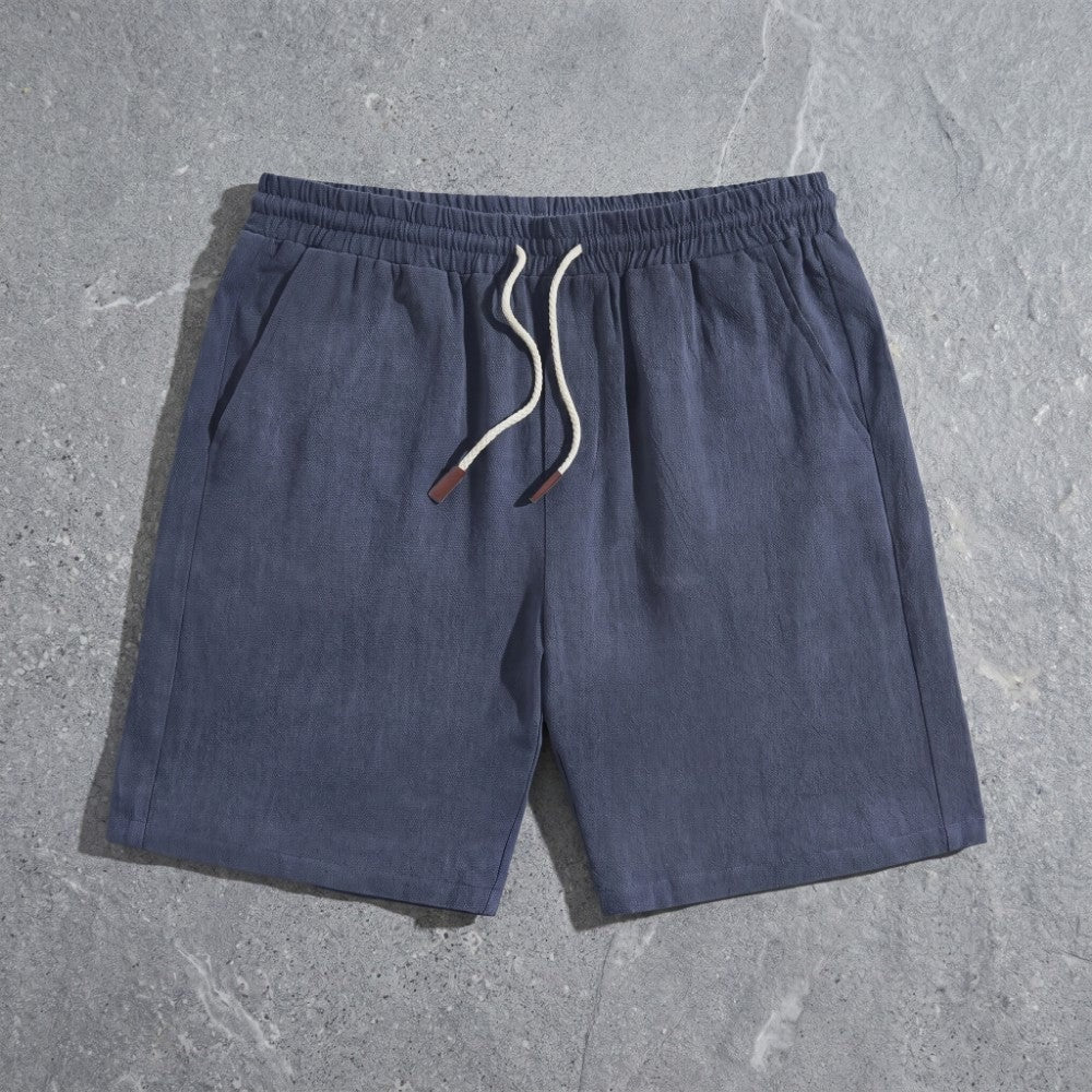 Kai linen shorts - Navy