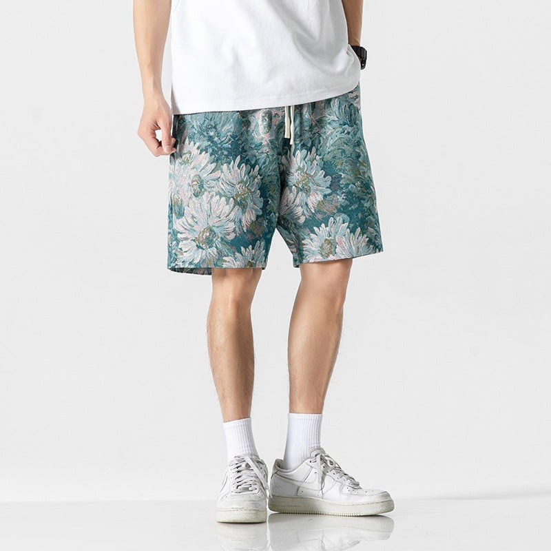 Kai floral drawstring shorts - detail