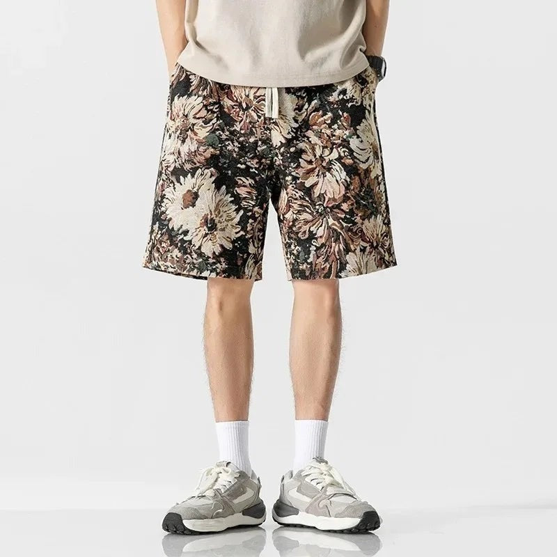 Kai floral drawstring shorts - detail
