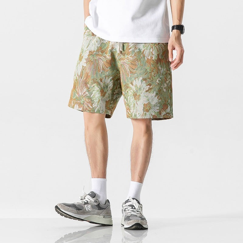 Kai floral drawstring shorts - detail