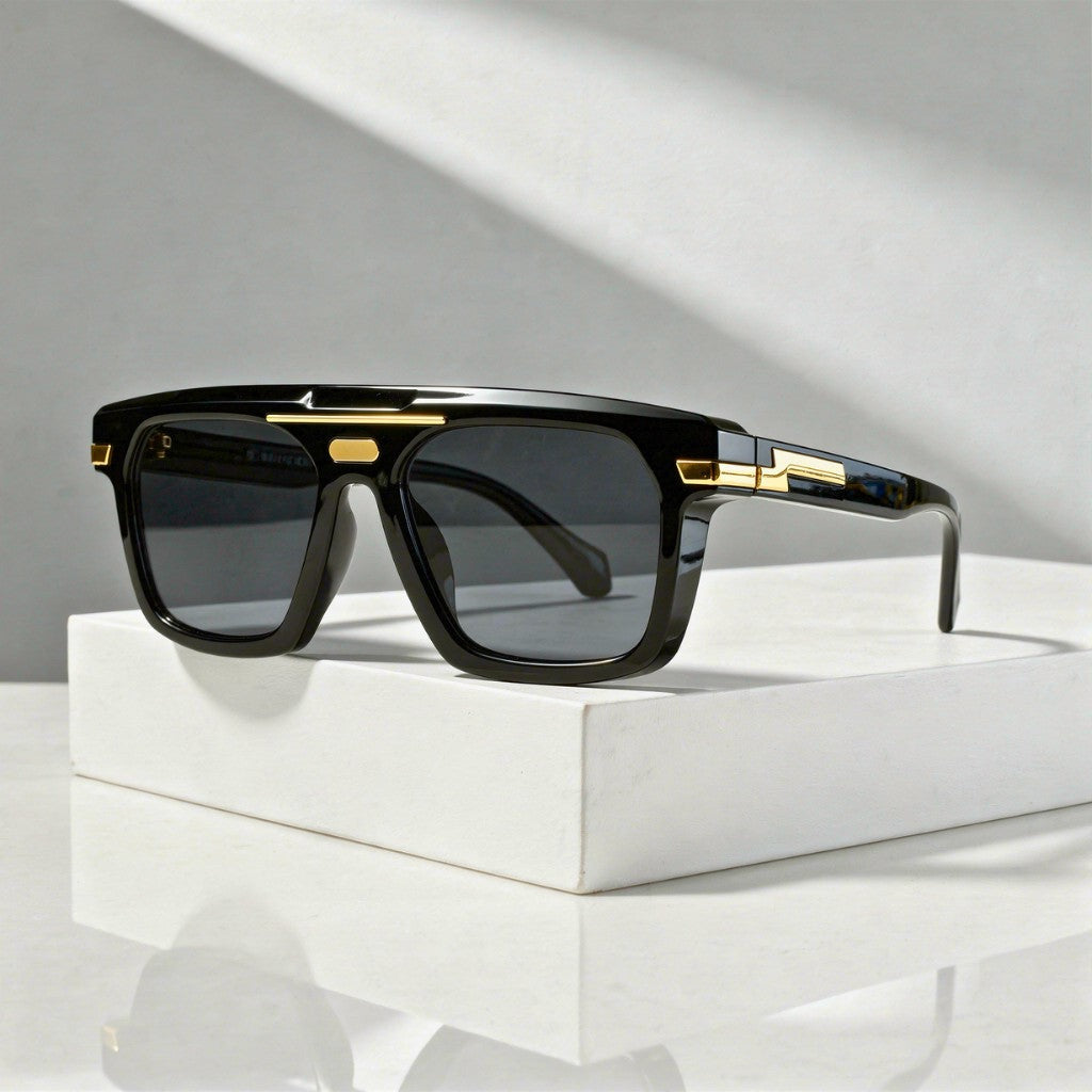 Kane square sunglasses - Black