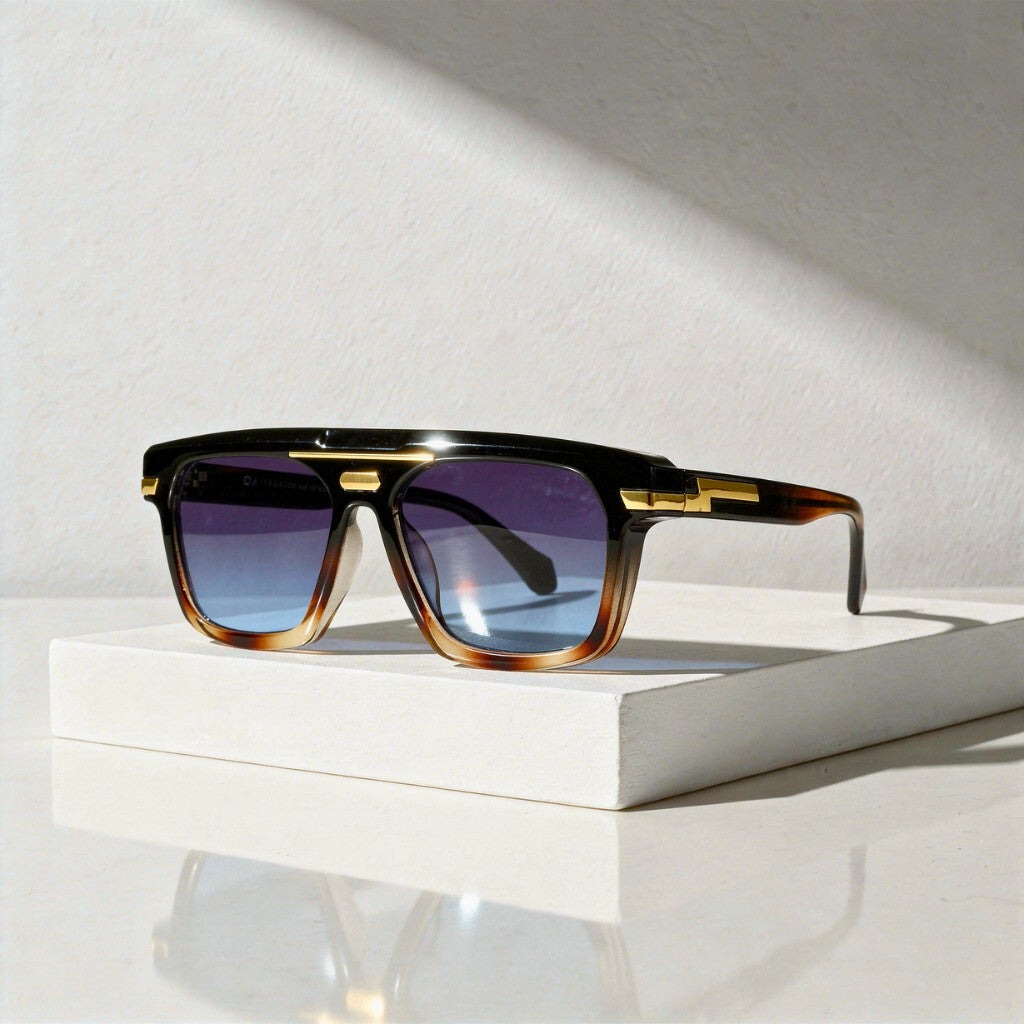 Kane square sunglasses - Blue