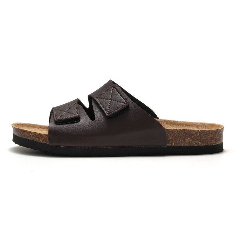 Kane cork sandals - Coffee