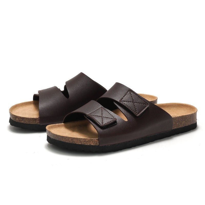 Kane cork sandals - Coffee