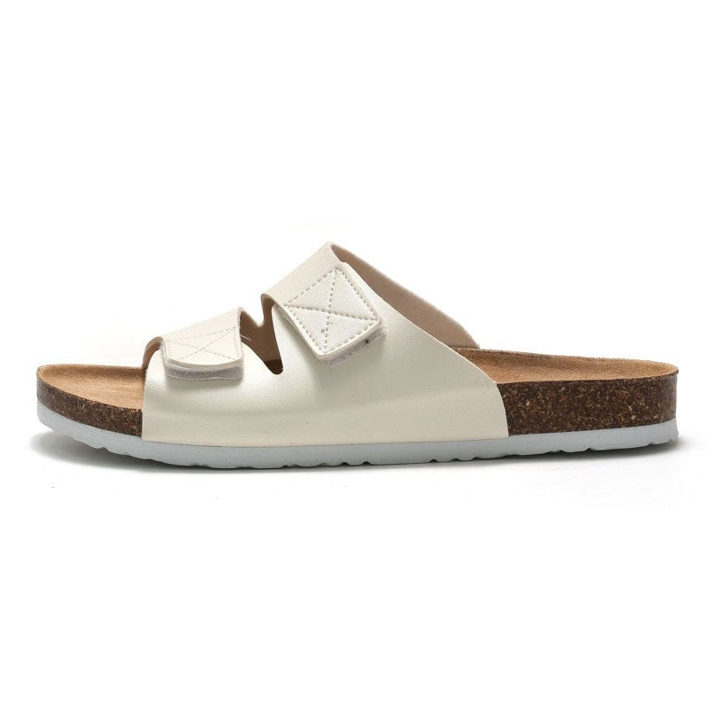 Kane cork sandals - White
