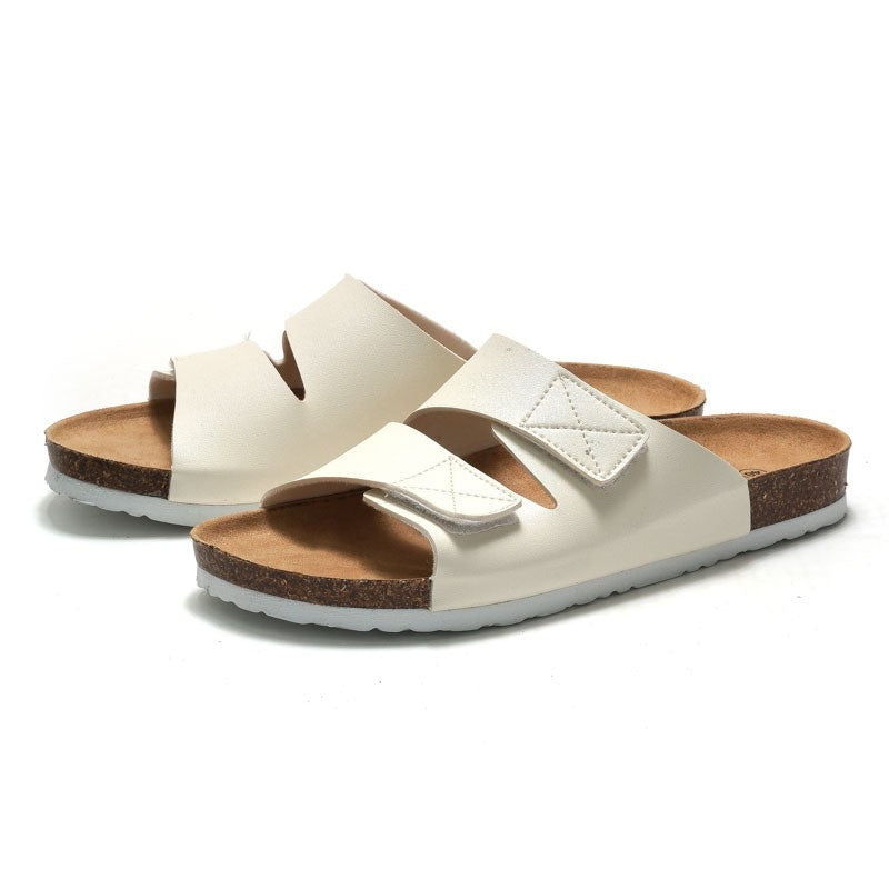 Kane cork sandals - White