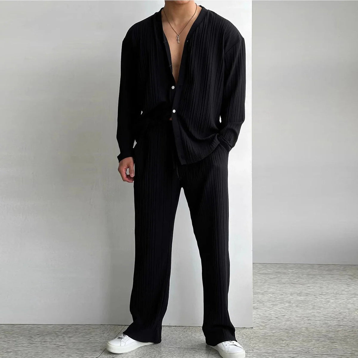 Knox linen set - Black