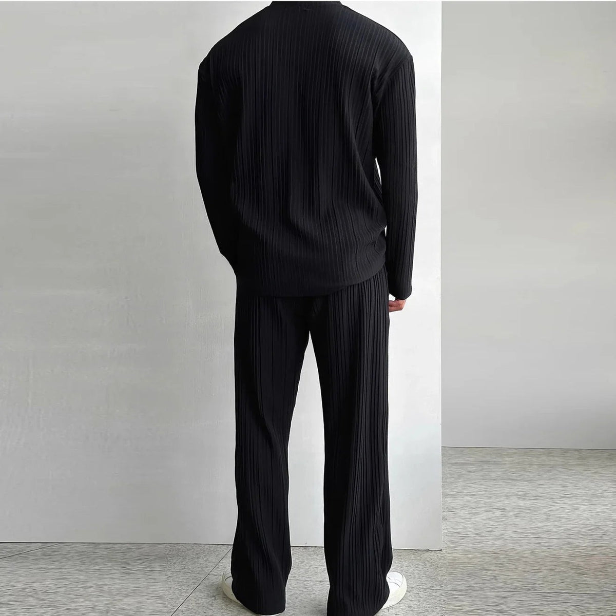 Knox linen set - Black back view