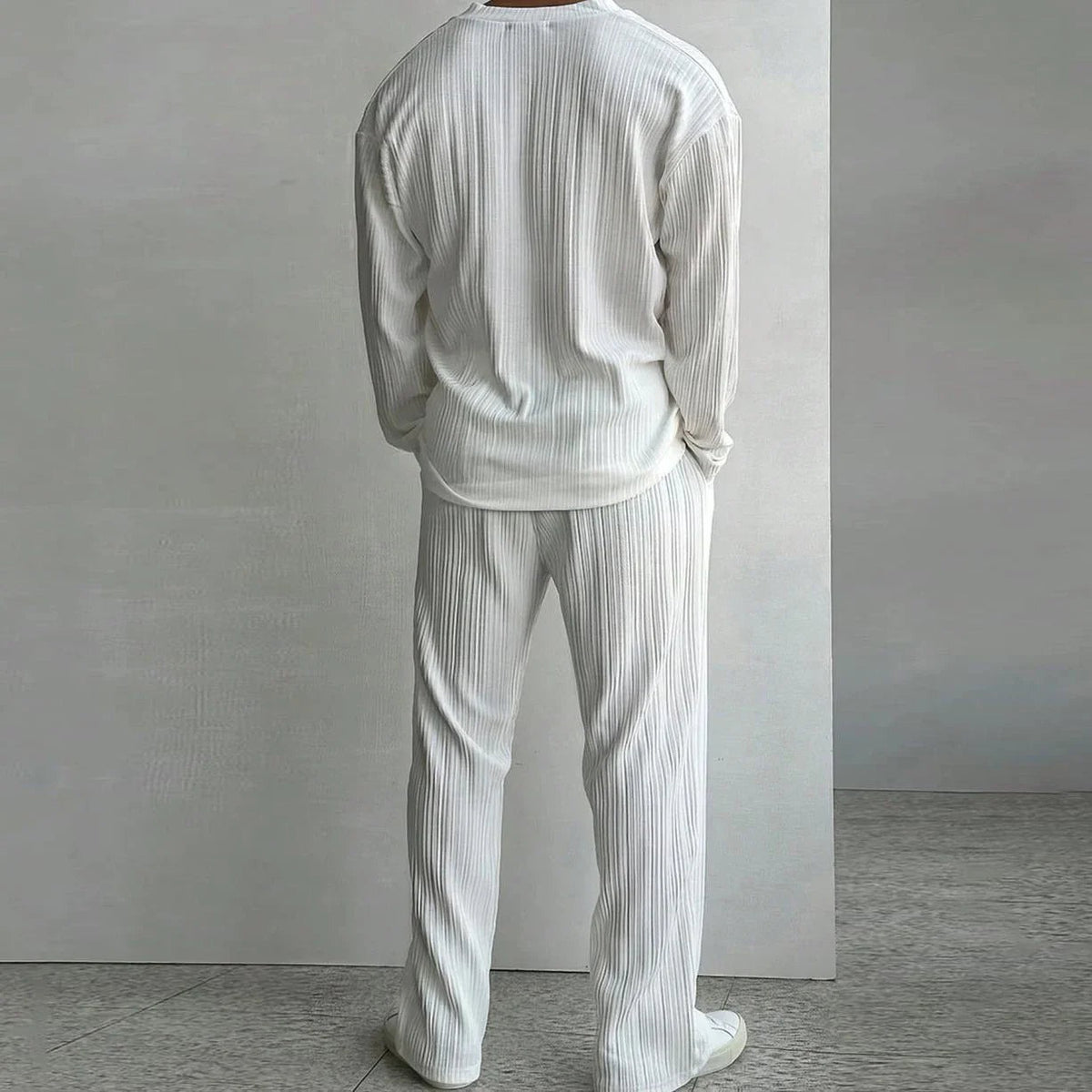 Knox linen set - White back view
