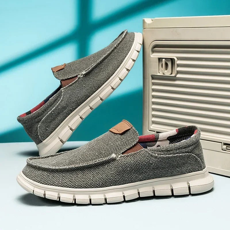 James canvas slip on shoes - Gray