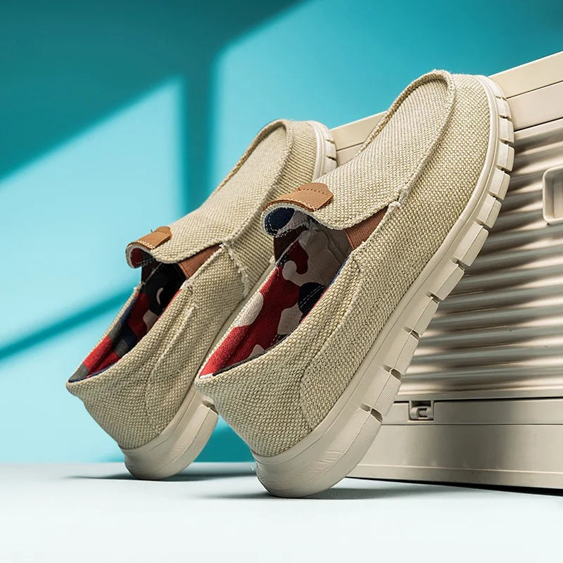 James canvas slip on shoes - detail