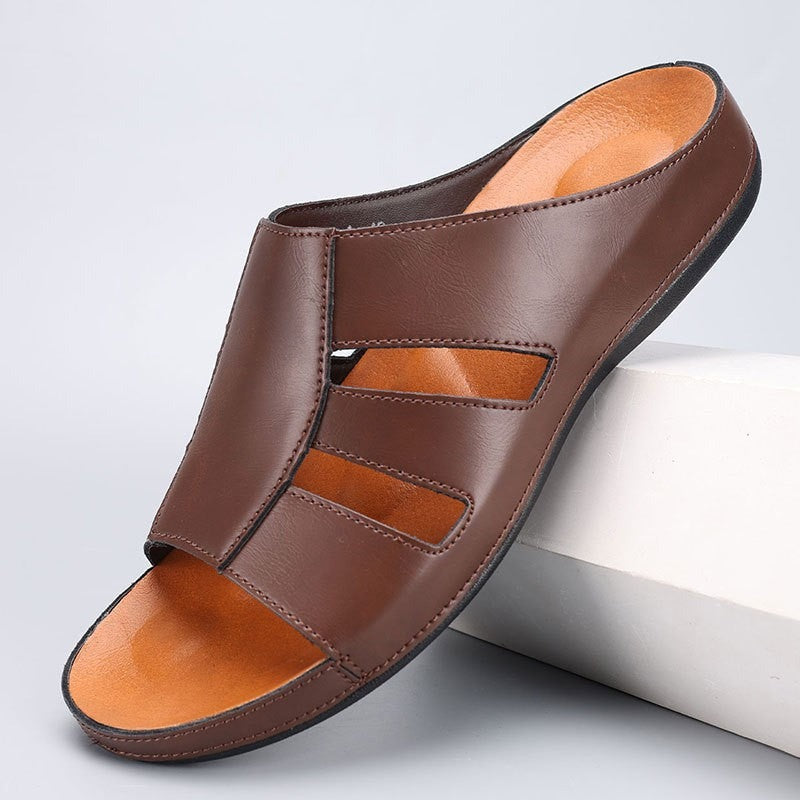 Lennox slide sandals - Brown