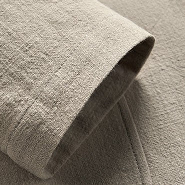 Lennox linen blazer - Cream cuff detail
