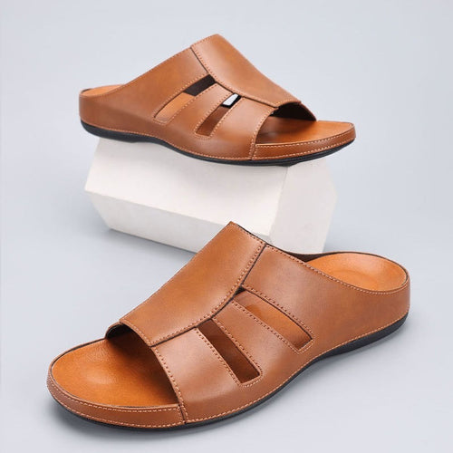 Lennox slide sandals - detail