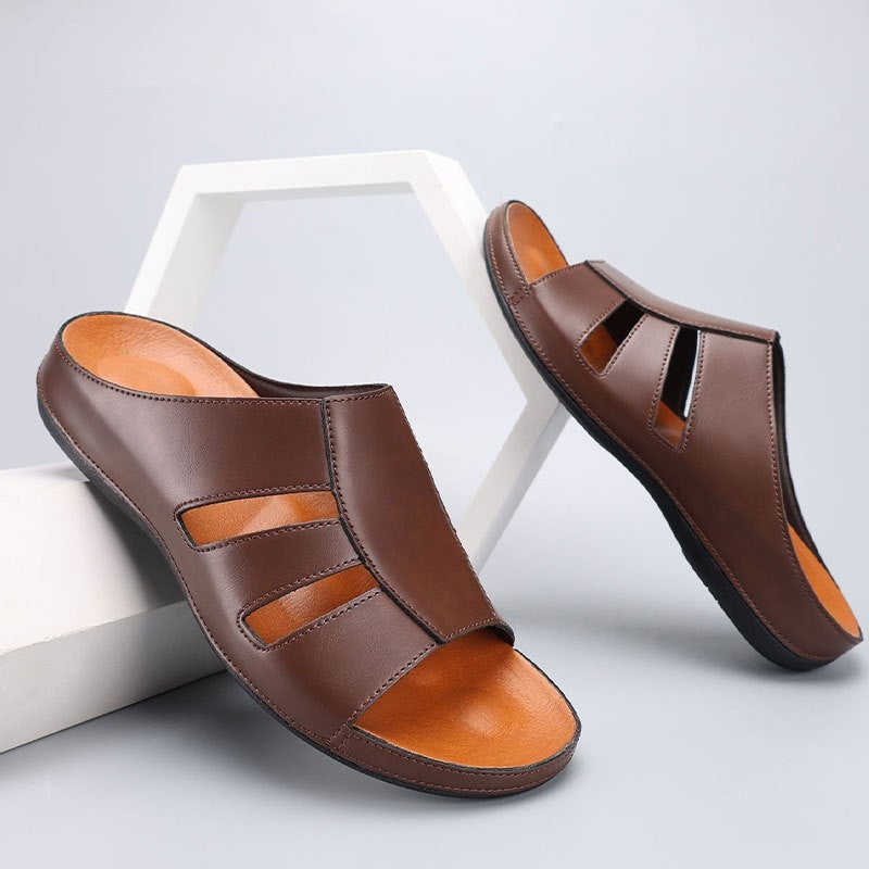 Lennox slide sandals - detail