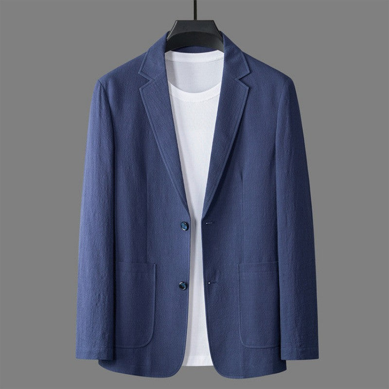 Lennox linen blazer - Navy