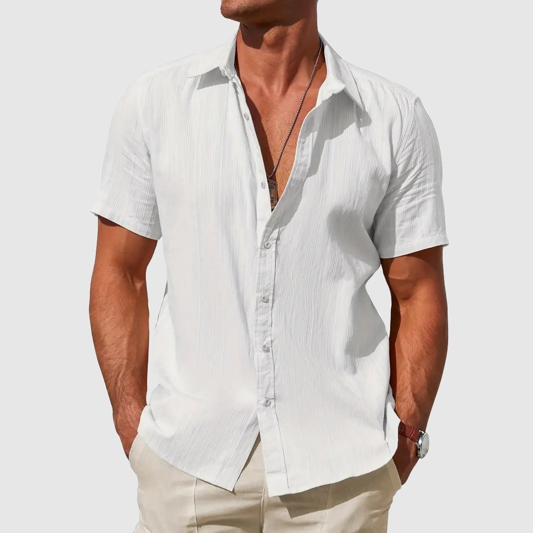 Leo linen shirt - White