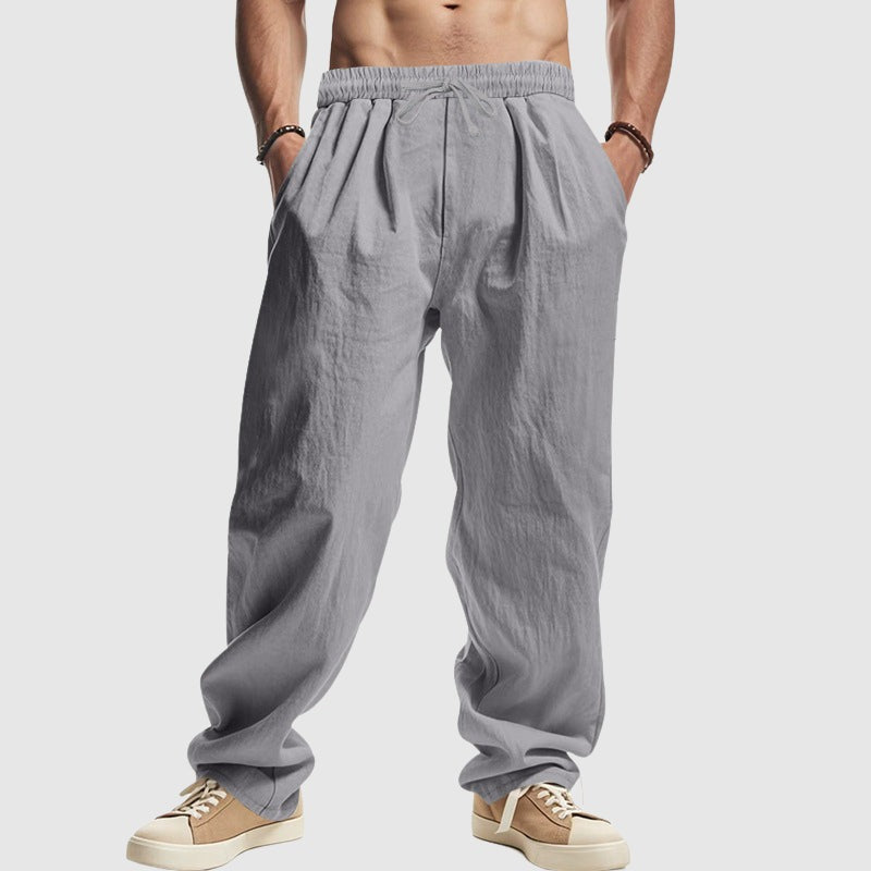Leo linen lounge pants - Gray