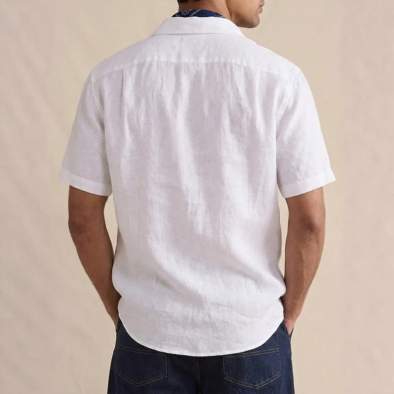 Liam linen shirt - detail