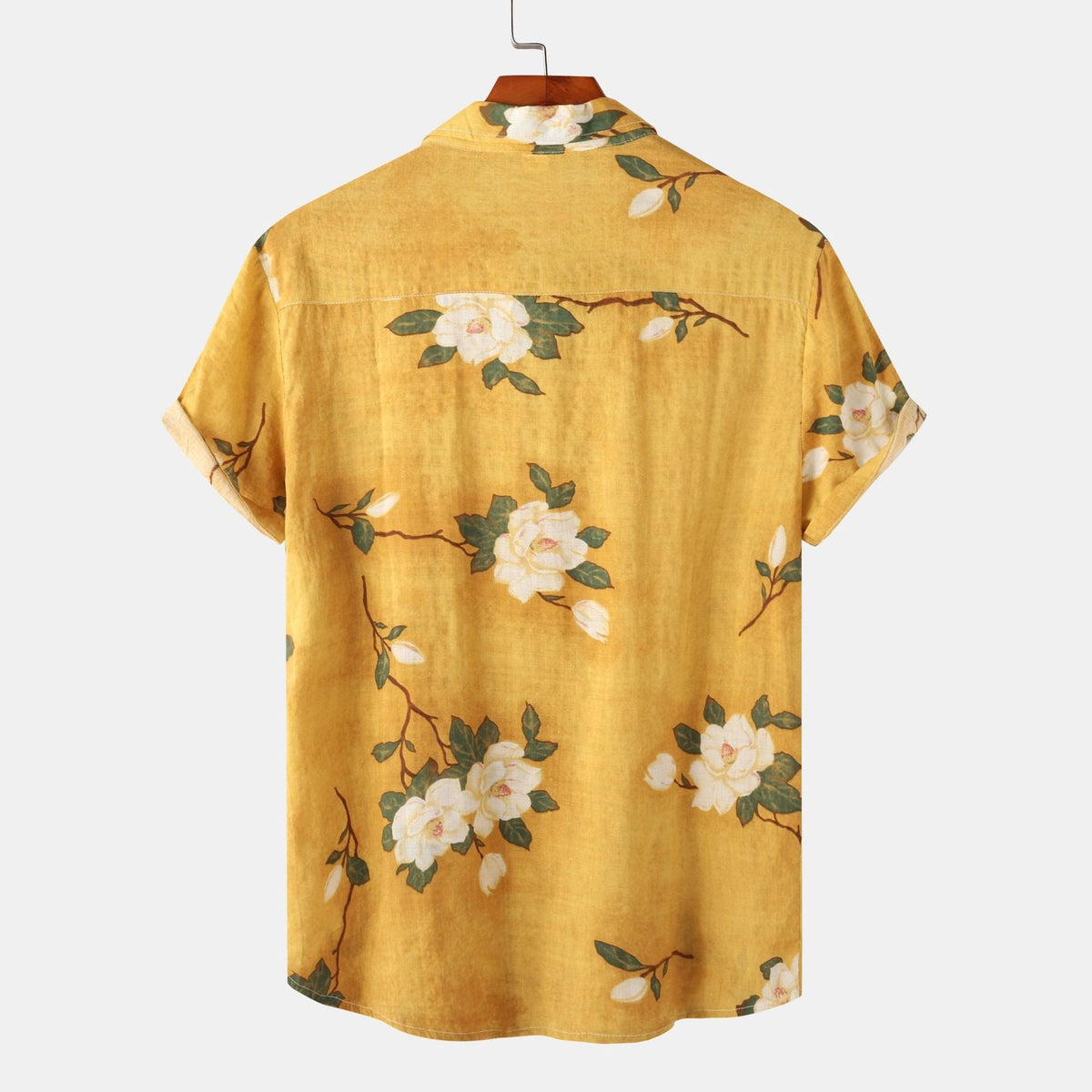 Liam floral shirt - Yellow detail