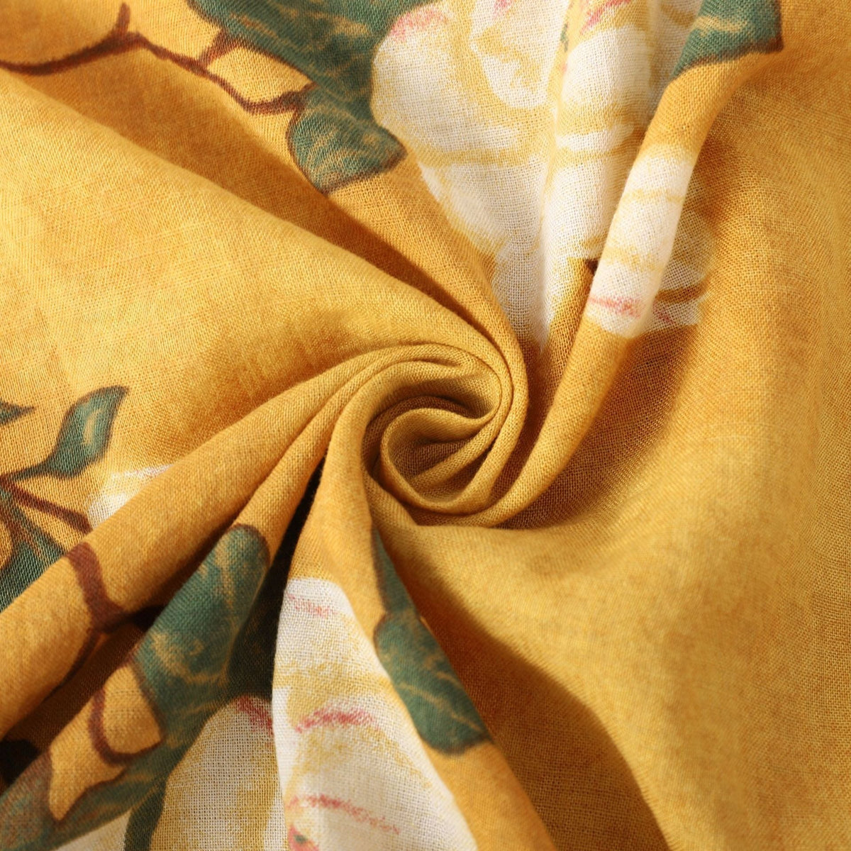 Liam floral shirt - Yellow detail
